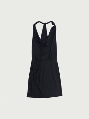 Drapey Cowl Neck Mini Dress